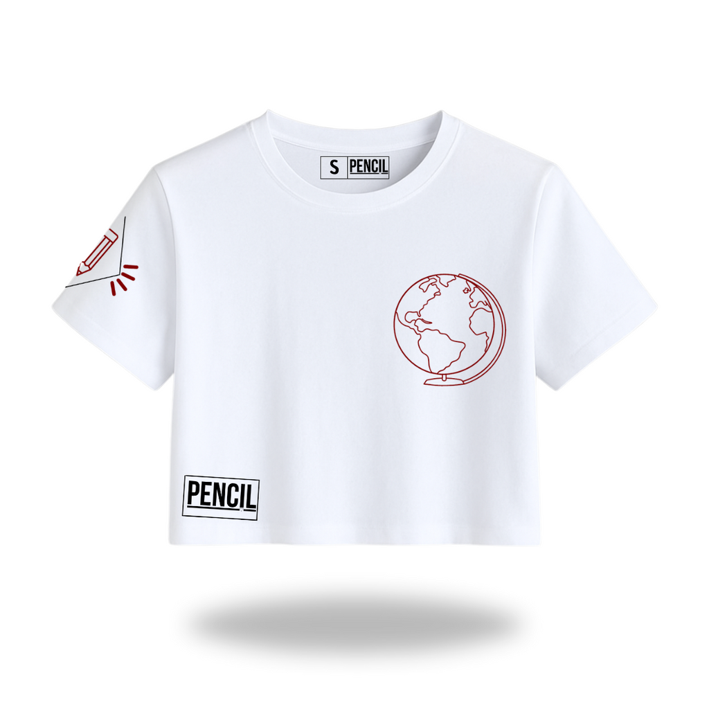 CAMISETA CROP TOP OVERSIZE - SOCIALES